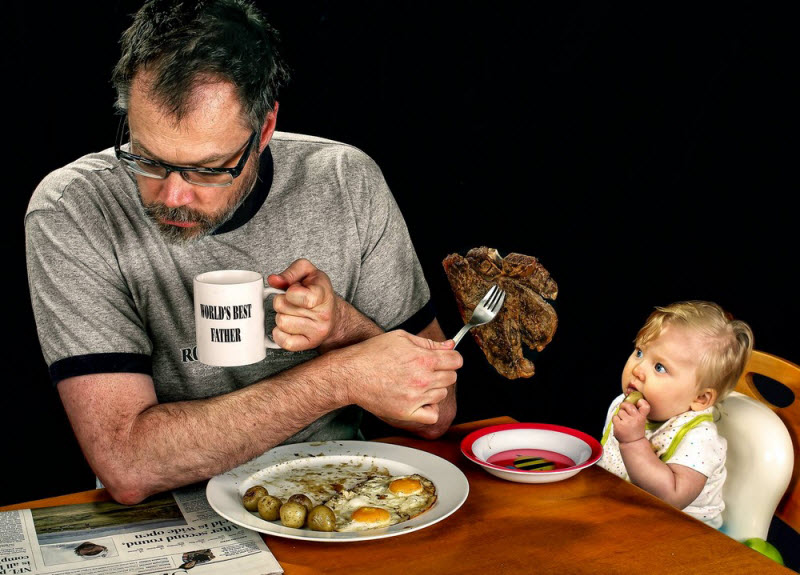 Веселый фотопроект: «Лучший папа в мире», отец,лучший