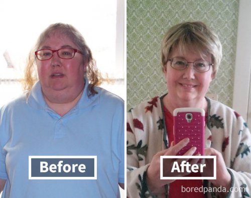 Удивительное преображение лиц людей после похудения, Удивительное преображение,похудения,