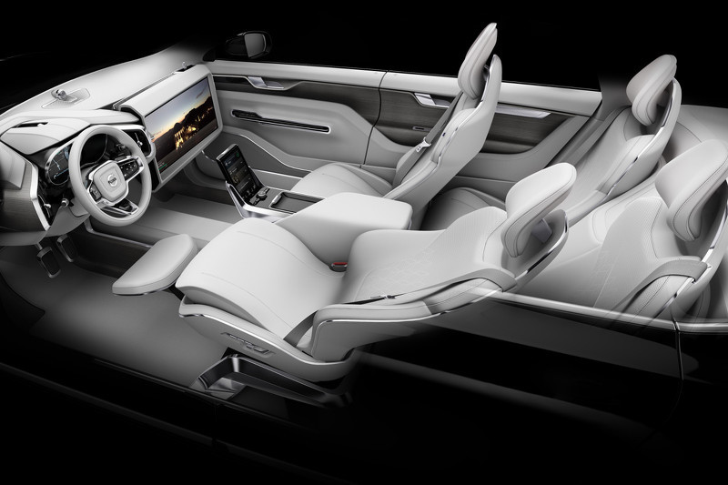 Компания Volvo представила высокотехнологичный салон будущего., VOLVO,АВТО,ФАКТЫ